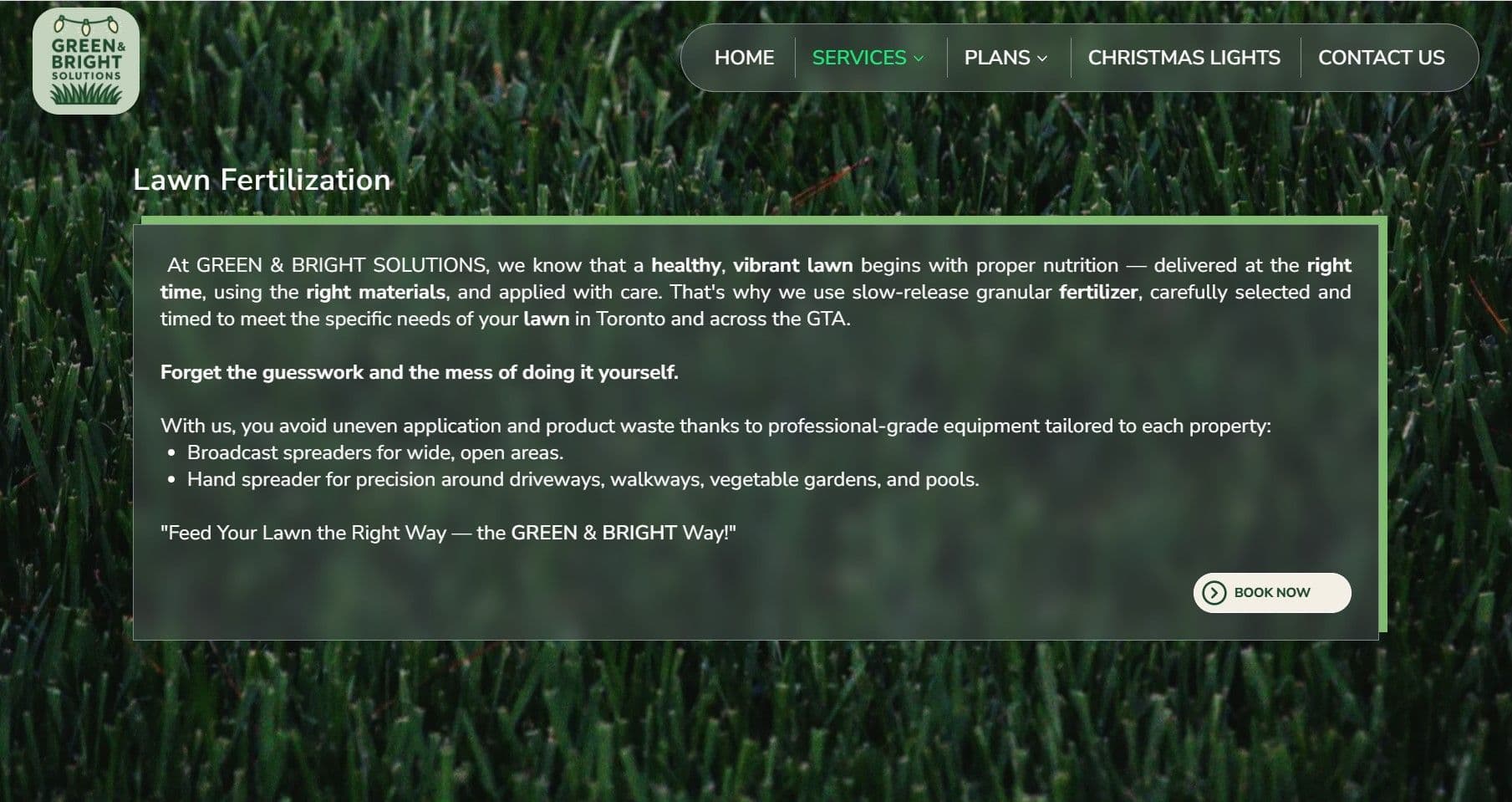 Lawn care page